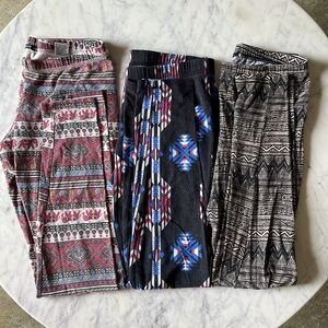 3 Pairs of Size Medium Leggings: 2 Urban Outfitters, 1 Forever 21